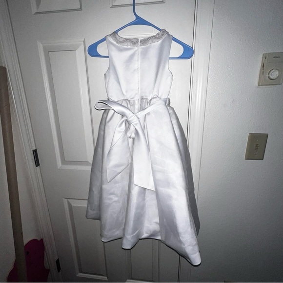 David’s Bridal Girls Dress First Communion Wedding Flower Girl Size 5 White - Picture 3 of 5